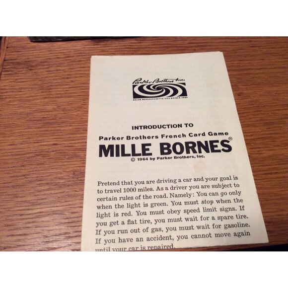 Vintage Mille Bornes French Card Game Parker Brothers 1962 1964 Collector Crafts - Picture 9 of 10